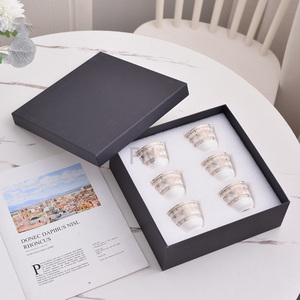 Service à café nordique concentré 6 tasses en porcelaine fine à prix réduit - Product Image 6