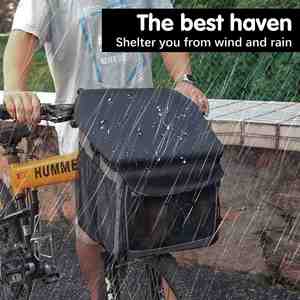 Porte-panier de <span class=keywords><strong>vélo</strong></span> <span class=keywords><strong>pour</strong></span> <span class=keywords><strong>chien</strong></span>, sac à dos de transport avant <span class=keywords><strong>pour</strong></span> <span class=keywords><strong>vélo</strong></span> <span class=keywords><strong>pour</strong></span> animaux de compagnie, pliable et amovible, 2 poches de rangement latérales - Product Image 3