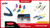 Cache-prise RJ45 en PVC souple de haute qualité pour câble Ethernet Cat5e, Cat6, Cat6a avec protection anti-tension