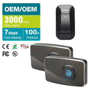 Design créatif Sonnette de porte alimentée par batterie Personnalisable ABS <span class=keywords><strong>Longue</strong></span> durée de vie DC Appartement <span class=keywords><strong>Carillon</strong></span> de porte <span class=keywords><strong>sans</strong></span> <span class=keywords><strong>fil</strong></span> - Product Image 2