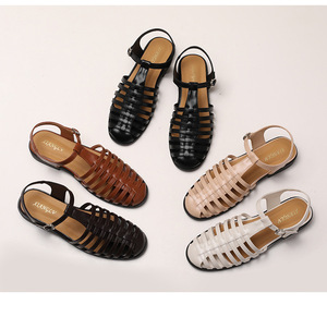 Sandalias Xuanhui para <span class=keywords><strong>Mujer</strong></span>, Oferta de Verano, Alta Calidad, Tejidas, Estilo Romano, Sandalias Planas para Playa y Exteriores - Product Image 1