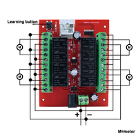 SMG8118 DC24V Interruptor de Luz Inalámbrico Inteligente Tuya WIFI de 8 Canales, Módulo de Relé Receptor con Temporizador, Compatible con Alexa