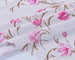 Nuovo Design <span class=keywords><strong>Tovaglia</strong></span> in PVC Bianco con Motivo Floreale Rosa - Product Image 3