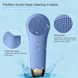 Novedoso Cepillo Sónico de Limpieza <span class=keywords><strong>Facial</strong></span> de Silicona Resistente al Agua Personalizado al por Mayor <span class=keywords><strong>Exfoliante</strong></span> <span class=keywords><strong>Limpiador</strong></span> de Poros - Product Image 3