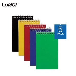 Commercio all'ingrosso della fabbrica Piccolo Blocco Note 3x5 Inch Assortiti 75 Fogli 5 Pack Filo Avvolto A Spirale Memo Libri Con <span class=keywords><strong>Il</strong></span> College Governato - Product Image 4