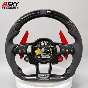 Volant personnalisé en fibre de carbone et daim avec LED pour <span class=keywords><strong>Skoda</strong></span> Audi Universal Karoq <span class=keywords><strong>Octavia</strong></span> Mk3 <span class=keywords><strong>Vrs</strong></span> 2 3 Mk4 <span class=keywords><strong>Vrs</strong></span> Superb <span class=keywords><strong>2020</strong></span> B9 B8 - Product Image 4