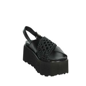 Sandalias de Plataforma con Tiras Negras para Mujer, Diseño Cult - Product Image 5
