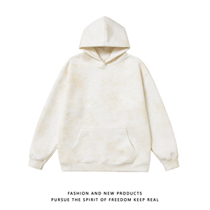 Felpa con cappuccio Dirty Wash All Stars Dot da uomo e donna, nuova collezione autunno inverno, vestibilità ampia, per coppie, pesante e lucida - Product Image 1