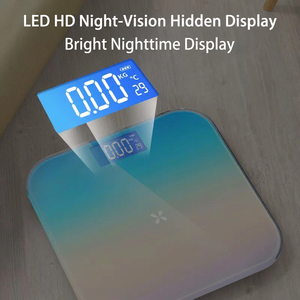 Báscula Digital Recargable para Grasa Corporal con Pantalla LED Oculta, Analizador de Frecuencia Cardíaca y IMC, Báscula de Salud para el Hogar - Product Image 2