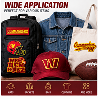 Écussons brodés personnalisés style équipe de football américain, thermocollants ou à coudre, badges pour fans de sport pour vestes, chapeaux et sacs – Vente en gros