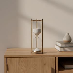 Aleo Art Deco, minuteur en acier inoxydable fait main, portable, écologique, durable, longue durée, 5 minutes, NOUVELLES ARRIVÉES, Anniversaire - Product Image 6