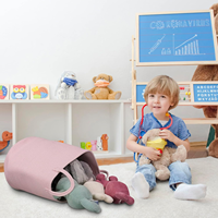 Mode Simple Multifonctionnel Flexible Coton Corde Panier À Linge avec Poignées pour Vêtements Sales Jouets Bin