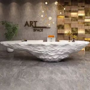 Thiết kế mới hiện đại quầy lễ tân cho Thẩm mỹ viện trường khách sạn và quầy bar với đèn LED cho văn phòng phía trước của công ty - Product Image 4