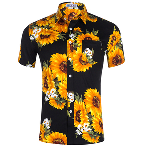 Los nuevos hombres ropa de <span class=keywords><strong>verano</strong></span> de manga corta impresas de manga corta camisa hawaiana - Product Image 5