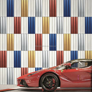 Revestimiento de pared de hormigón UHPC, ladrillos 3D impermeables para centros comerciales, patios, parques, paredes interiores y exteriores, tubo de 180*400*16 mm - Product Image 1