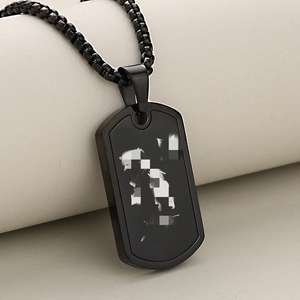 Collares Deportivos de Metal al por Mayor, Collares de Acero Inoxidable para Hombre, Collares Populares de Jugadores de Fútbol, Placa de Identificación de Acero de Titanio, Collares de Fútbol - Product Image 3