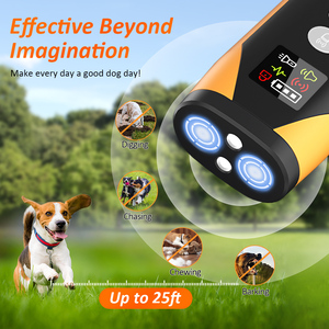 Disuasorio ultrasónico de ladridos de perros 2025, multisonido y linterna, sensor dual, interruptor de 3 velocidades, carga tipo C, uso en exteriores - Product Image 2
