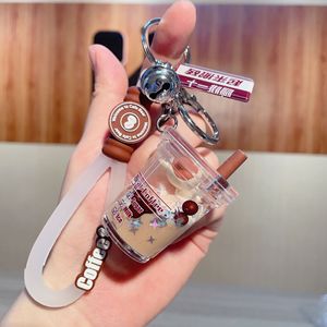 Dễ thương Gấu nhỏ mèo Đồ chơi túi Mặt dây chuyền Quà Tặng bán buôn BOBA trà sữa <span class=keywords><strong>Keychain</strong></span> llaveros - Product Image 4