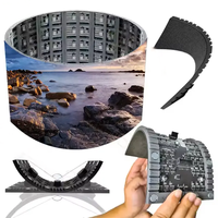 Écran d'affichage LED flexible P1.86 P2 P2.5 pour mur vidéo incurvé créatif, colonne cylindrique