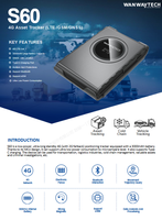 Traceur GPS sans fil S60 4G Bluetooth magnétique avec suivi en temps réel PC/LBS, batterie 3000 mAh pour voiture et camion 4G LTE Cat 1