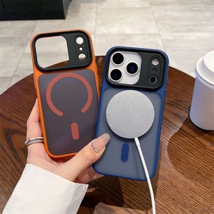 Magnetic TPU Frame Matte <b>PC</b> Hard Shockproof Phone Case <b>for</b> iPhone 17 17 Air 17 Pro Max case with <b>Camera</b> protection - Product Image 3