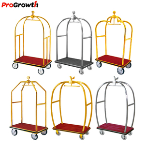 Fournitures pour hôtels et restaurants Chariot à bagages Chariots à bagages Service commercial Crown Bellboy Chariot de livraison de vêtements Camion à main - Product Image 3