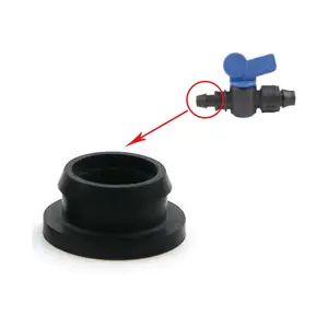 Small Heat Resistant Soft Silicone Drip Irrigation pipe fitting Rubber Ring Gasket DN16 for mini valve and pe tube pipe
