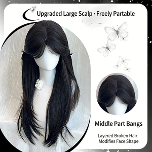 <span class=keywords><strong>ผม</strong></span>ตรงยาว โค้งงอเป็นธรรมชาติ ชุดผมเต็มศีรษะ เส้นใยสังเคราะห์ <span class=keywords><strong>ผม</strong></span><span class=keywords><strong>ผู้หญิง</strong></span> ใช้ได้ทุกวัน ขายตรงจากผู้ผลิต - Product Image 2