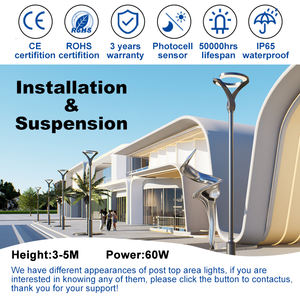 בחוץ עמיד למים הוביל גינה אור רחוב מודרני אור ועמודי אלומיניום גינה אור - Product Image 3