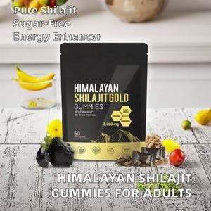 Gomitas de Shilajit Puro del Himalaya OEM, Suplemento de Ácido Fúlvico y Ashwagandha para Adultos, 60 Piezas, Sin Azúcar Añadida - Product Image 3