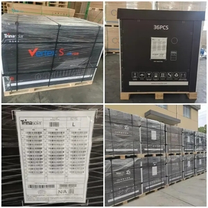 EU มาตรฐาน <span class=keywords><strong>Trina</strong></span> <span class=keywords><strong>Vertex</strong></span> S กระจกคู่ N ประเภท 425w 430w 440w 445w 450w แผงพลังงานแสงอาทิตย์ <span class=keywords><strong>Trina</strong></span> กระจกคู่กรอบสีดําแผง PV - Product Image 5