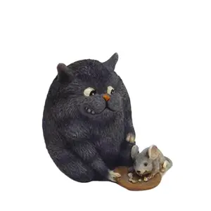 ED9265A A Gift to Celebrate A Pet Adoption for Animal Lovers and Tabby Cat Owners, Sculpted Hand-Painted Figure
