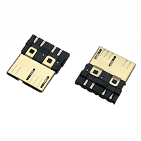 Conector USB Micro USB 3.0 Negro de 10 Pines Macho con Carcasa Chapada en Oro 6+4P