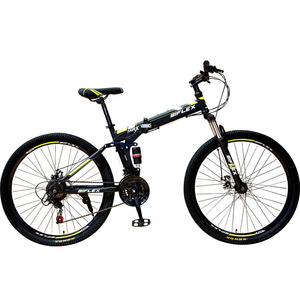 Bicicleta de Montaña Reforzada de 21 Velocidades con Suspensión Trasera, <span class=keywords><strong>29</strong></span> Pulgadas, Frenos de Disco Dobles, Plegable, Cuadro de Acero, Ideal para Paseos Familiares - Product Image 4