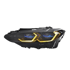 Conjunto de Faros Delanteros para Serie 4 2021-2023, G22 Modificado, Luz Diurna LED de Baja Intensidad, Dos Colores, Ojo Dorado, 12V, Nuevo, 6000K, 12v - Product Image 1