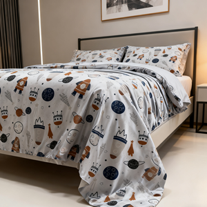 Tela de Microfibra de Alta Densidad con Estampado Personalizado, Tejido de Poliéster, Agradable al Tacto, con Dibujos Animados para la Confección de Sábanas Infantiles - Product Image 6