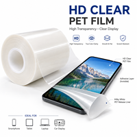 Protector de Pantalla para Samsung Galaxy S24 Ultra en Rollo de Película PET de 0.33mm, Adhesivo, Reflectante, Anti Luz Azul, Alta Calidad, HD Transparente