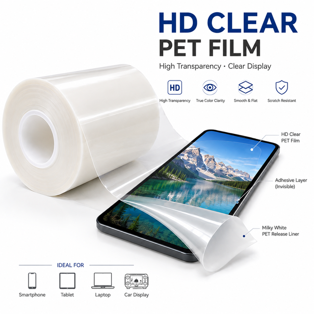 PET Film Roll Samsung Galaxy S24 Ultra Screen Protector 0.33mm Adhesive Reflective Anti Blue Light High Quality HD Clear