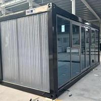 Nouvelle conception de maison conteneur pliable moderne et mobile (type Z-Fold) avec fonction respirante pour bureau à domicile et espace de vie, livrée en kit.