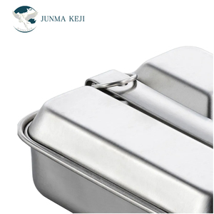 Durable Stainless Steel Mess Kit <strong>Square</strong> Camping Food Box Container Outdoor Camping - Product Image 6