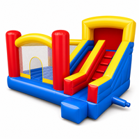 Structure gonflable commerciale pour aire de jeux et château gonflable pour enfants - Matériau PVC, logo et couleur personnalisés, taille 3x4m²