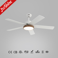 Ventilateur de plafond 1stshine moderne intelligent avec fonction minuterie, flux d'air puissant, télécommande, robuste, haute efficacité, avec lumière