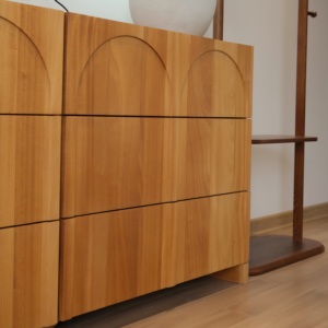 Hot Sale Chest of <strong>Drawers</strong> Mid-century Modern Wood <strong>Walnut</strong> Girls Dresser Moder Chest of <strong>Drawers</strong> <strong>Drawer</strong> Storage Cabinet - Product Image 4