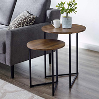 Table basse ronde nordique moderne, petite Table basse, meuble de salon, Sofa de chevet, multifonctionnel, amovible