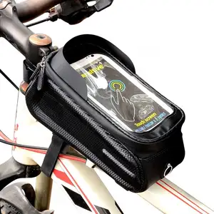 OEM 방수 6.5 '사이클링 자전거 앞 가방 튜브 패니어 터치 스크린 휴대 전화 자전거 프레임 가방