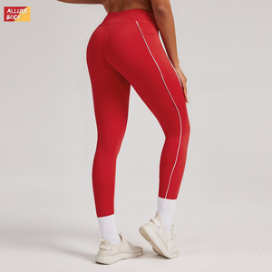 Allure Body Pantalon de yoga color block pour femme, collant de sport à séchage rapide avec poches latérales pour la course et le fitness - Product Image 4