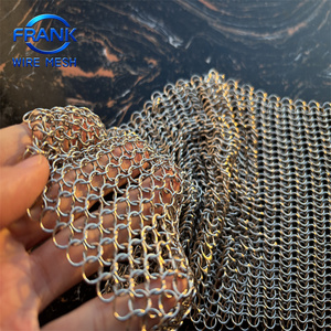 Tissu en maille métallique créatif pour le bricolage, feuille <span class=keywords><strong>de</strong></span> maille tissée en acier inoxydable pour la fabrication <span class=keywords><strong>de</strong></span> sacs à chaîne et sacs à main personnalisés - Product Image 2
