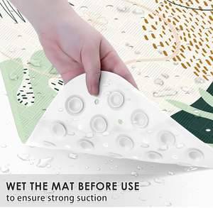 Tapis <span class=keywords><strong>de</strong></span> <span class=keywords><strong>bain</strong></span> <span class=keywords><strong>de</strong></span> coquillages d'étoiles <span class=keywords><strong>de</strong></span> mer <span class=keywords><strong>de</strong></span> plage pour baignoire antidérapant 40X16 pouces tapis <span class=keywords><strong>de</strong></span> baignoire extra long pour baignoire antidérapant <span class=keywords><strong>avec</strong></span> ventouses - Product Image 6