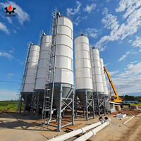 Silo per Cemento, Sabbia e Calcestruzzo Verticale a Basso Prezzo, Capacità da 30 a 1000 Tonnellate, con Fissaggio a Vite