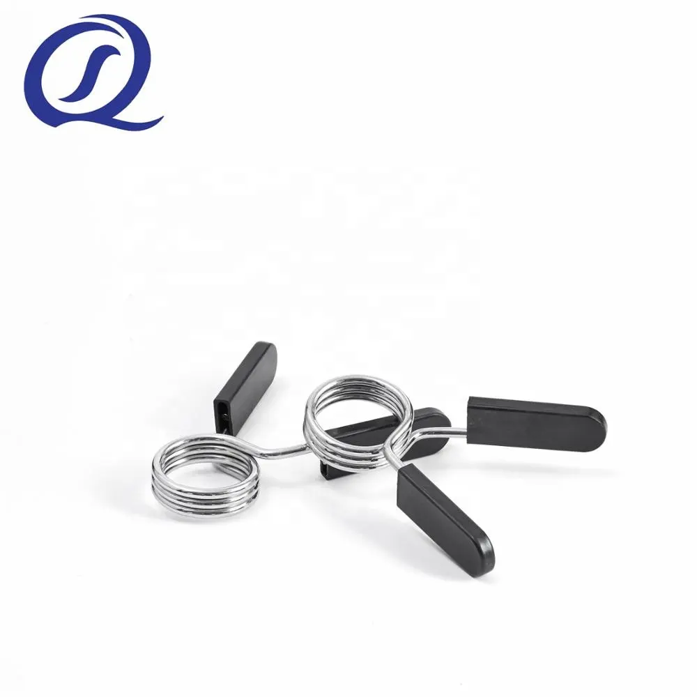 Wholesale Stainless Steel Dumbbell Barbell Clamp Bars Spring Clip Collar